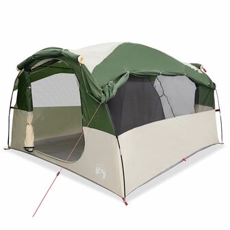 Tunneltent 6-persoons waterdicht groen 2
