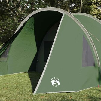 Tunnel Tent 4-Person met dak Groen en Wit 778 x 356 x 210 cm 3