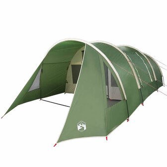 Tunnel Tent 4-Person met dak Groen en Wit 778 x 356 x 210 cm 4