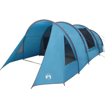 Tunnel Tent 4-Person met dak Blauw en Grijs 778 x 356 x 210 cm 2