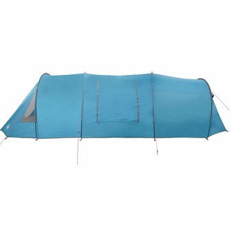 Tunnel Tent 4-Person met dak Blauw en Grijs 778 x 356 x 210 cm 7