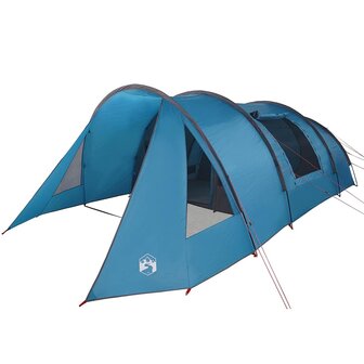 Tunnel Tent 5-Person met dak Blauw en Grijs 805 x 405 x 211 cm 2