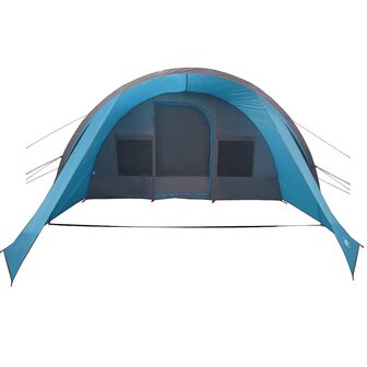 Tunnel Tent 5-Person met dak Blauw en Grijs 805 x 405 x 211 cm 6