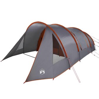 Tunnel Tent 5-Person met dak Grijs en Oranje 778 x 356 x 210 cm 4