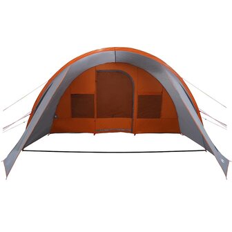 Tunnel Tent 5-Person met dak Grijs en Oranje 778 x 356 x 210 cm 6