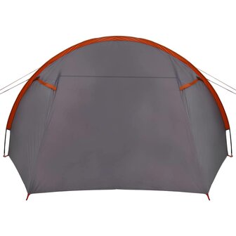 Tunnel Tent 5-Person met dak Grijs en Oranje 778 x 356 x 210 cm 8