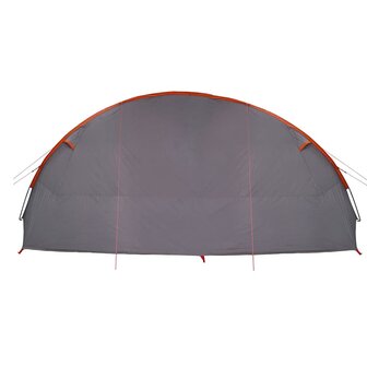 Tunnel Tent 6-Persoon Grijs en Oranje 700 x 590 x 215 cm 8