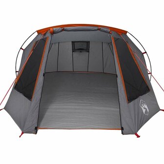 Tunnel Tent 3-Person met dak Grijs en Oranje 328 x 228 x 115 cm 5