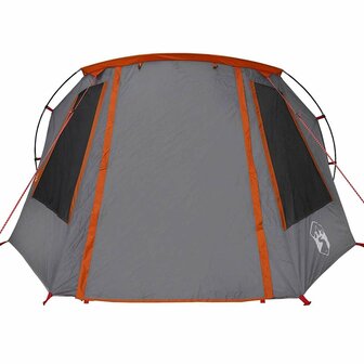 Tunnel Tent 3-Person met dak Grijs en Oranje 328 x 228 x 115 cm 6