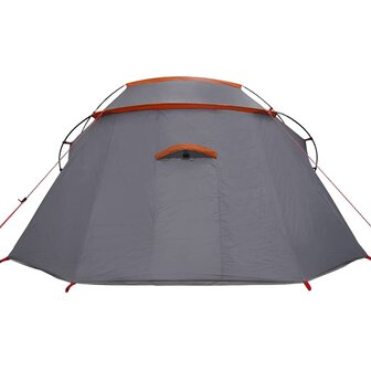 Tunnel Tent 3-Person met dak Grijs en Oranje 328 x 228 x 115 cm 8