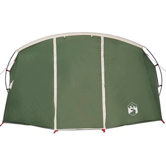 Tunnel Tent 4-Person met dak Groen en Wit 318 x 275 x 140 cm 6