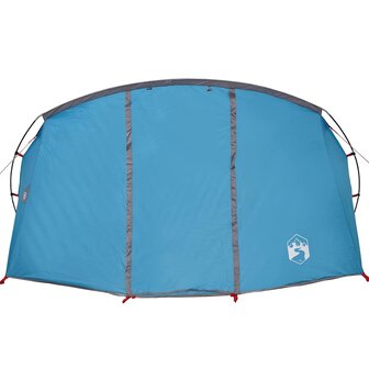 Tunnel Tent 4-Person met dak Blauw en Grijs 318 x 275 x 140 cm 6