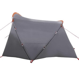 Tunnel Tent 4-Person met dak Grijs en Oranje 318 x 275 x 140 cm 7