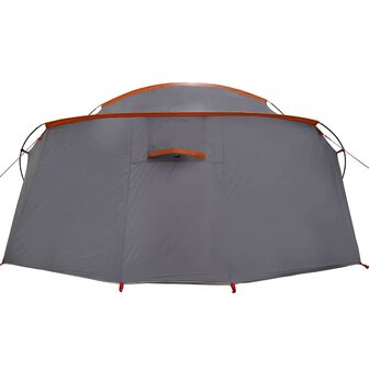 Tunnel Tent 4-Person met dak Grijs en Oranje 318 x 275 x 140 cm 8