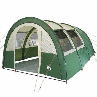 Tunneltent 4-persoons waterdicht groen 4