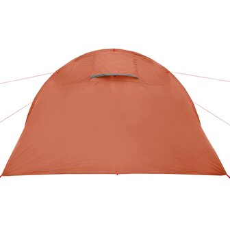 Tunneltent 4-persoons waterdicht grijs en oranje 9