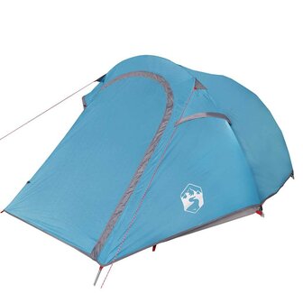 Tunneltent 2-persoons waterdicht blauw 5