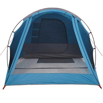 Tunneltent 4-persoons waterdicht blauw 6