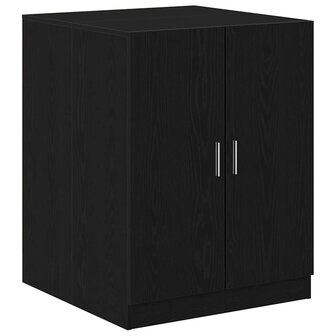 Wasmachinekast 2 pcs Zwart Eiken 70,5 x 71,5 x 181,5 cm 7