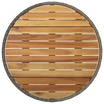 Tuin eettafelset 3 pcs Grijs poly rattan 8
