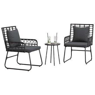 Tuin eettafelset 3 pcs Zwart en Anthraciet poly rattan 3