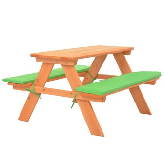 Kinderpicknicktafel met banken 89x79x50 cm massief vurenhout 1