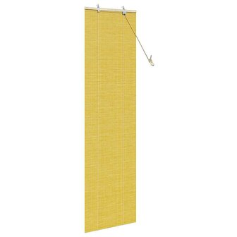 Rolgordijn Geel 60x220 cm Bamboe 4