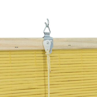 Rolgordijn Geel 140x220 cm Bamboe 8