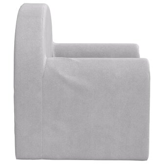 Kinderslaapbank zacht pluche lichtgrijs 5