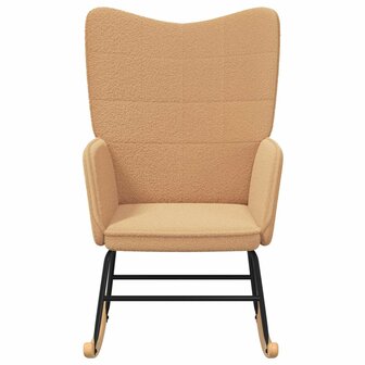 Schommelstoel Beige Sherpa Stof 3