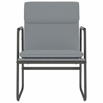 Loungestoel 55x64x80 cm stof lichtgrijs 3