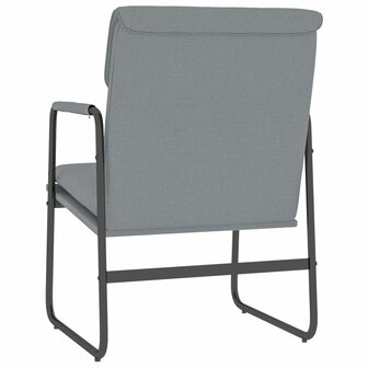 Loungestoel 55x64x80 cm stof lichtgrijs 5