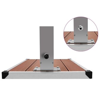 Buitendouche met bak HKC roestvrij staal 9