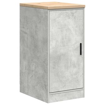 Garagekasten 2 st bewerkt hout betongrijs 6
