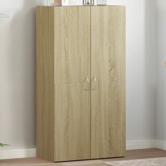 Archiefkast 60x32x115 cm bewerkt hout sonoma eikenkleurig 1