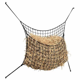 Hooinetten 2 st 100x90 cm rechthoekig polypropeen zwart 2