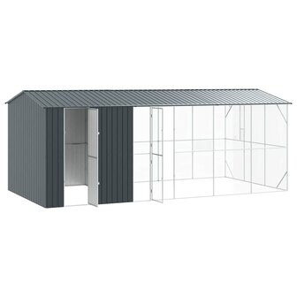 Vogelkooi Antraciet 645 x 310 x 247 cm Gegalvaniseerd staal 4