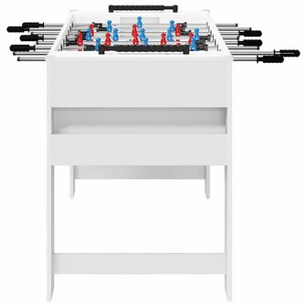 Voetbaltafel Wit 125 x 60,5 x 80 cm Bewerkt hout 5
