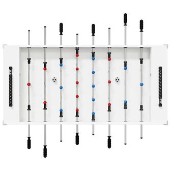 Voetbaltafel Wit 125 x 60,5 x 80 cm Bewerkt hout 6