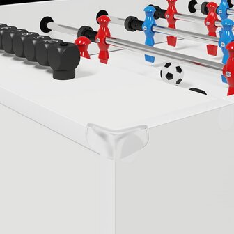 Voetbaltafel Wit 125 x 60,5 x 80 cm Bewerkt hout 7