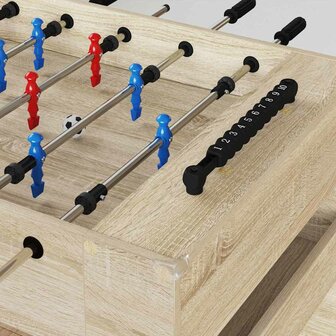 Voetbaltafel Sonoma Eiken 125 x 60,5 x 80 cm Bewerkt hout 3