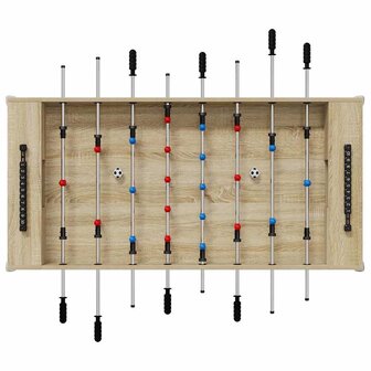 Voetbaltafel Sonoma Eiken 125 x 60,5 x 80 cm Bewerkt hout 6