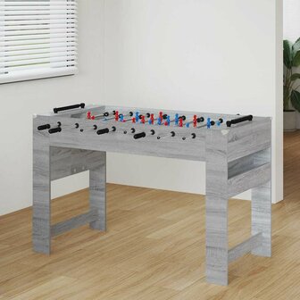 Voetbaltafel Grijze Sonoma 125 x 60,5 x 80 cm Bewerkt hout 1