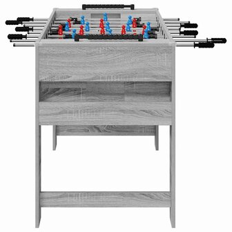 Voetbaltafel Grijze Sonoma 125 x 60,5 x 80 cm Bewerkt hout 5