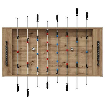 Voetbaltafel Artisan Eik 125 x 60,5 x 80 cm Bewerkt hout 6