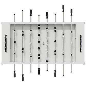 Voetbaltafel Wit 146,5 x 74 x 85 cm Bewerkt hout 6