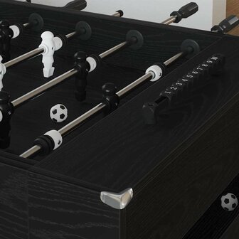 Voetbaltafel Zwarte Eik 146,5 x 74 x 85 cm Bewerkt hout 3