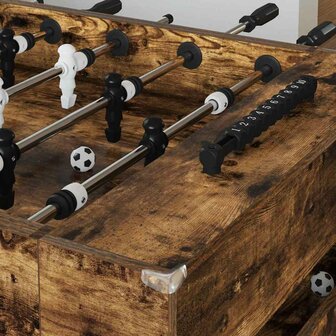 Voetbaltafel Gerookte Eik 146,5 x 74 x 85 cm Bewerkt hout 3