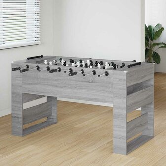 Voetbaltafel Grijze Sonoma 146,5 x 74 x 85 cm Bewerkt hout 1