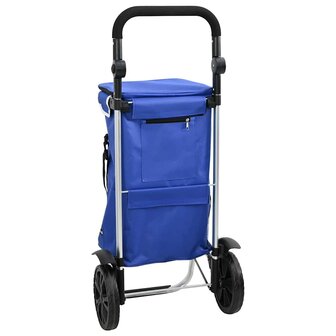 Boodschappentrolley Blauw 36,5 x 46,5 x 100,5 cm Oxford stof 9
